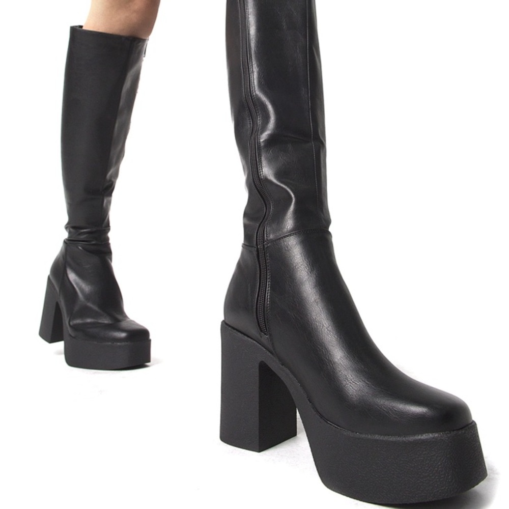 Lamoda Slick Nicks Platform Boots